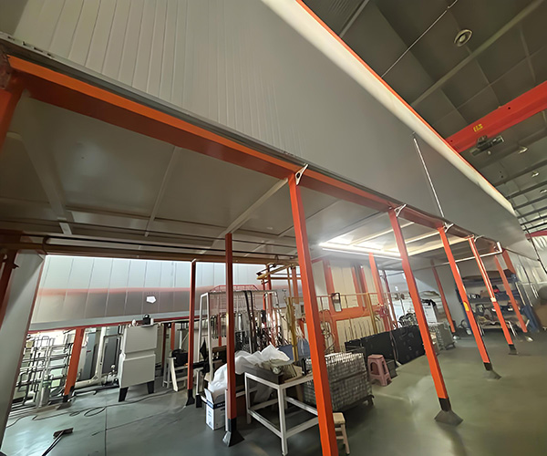 威海某建材企業(yè)噴漆流水線工程案例